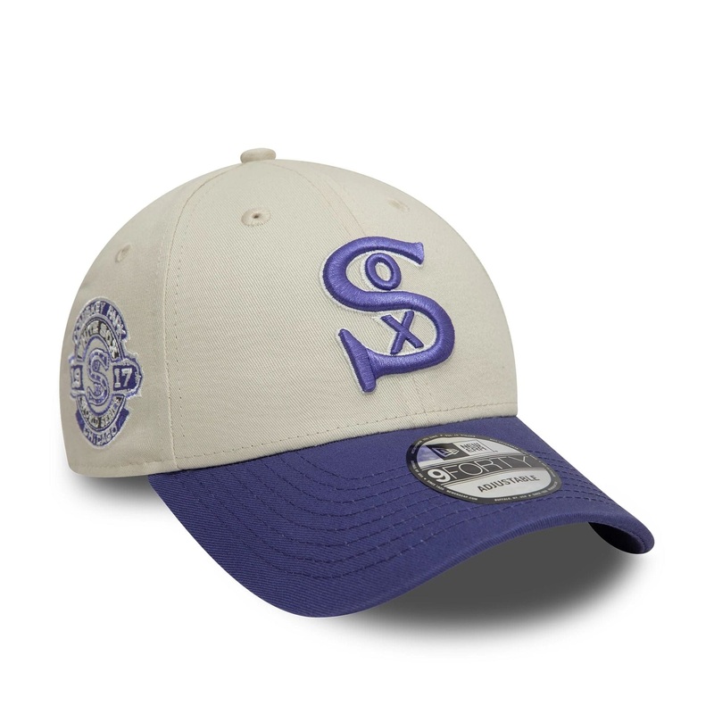 Chicago White Sox World Series Patch Cream 9FORTY Adjustable Cap