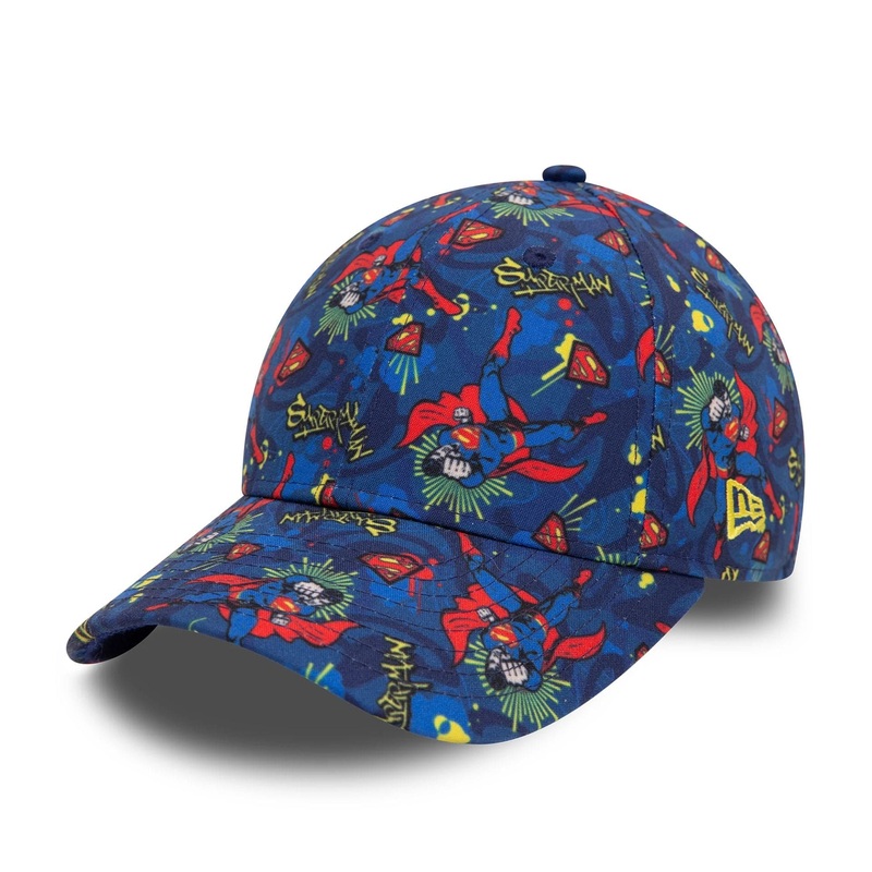 Child DC Superman All Over Print Blue 9FORTY Adjustable Cap