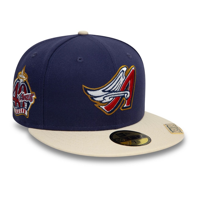 LA Angels Visor Clip Navy 59FIFTY Fitted Cap