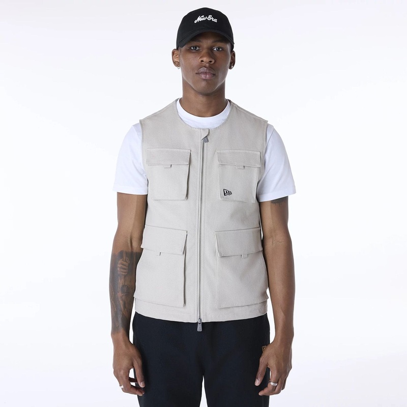 New Era Essential Cream Utility Vest