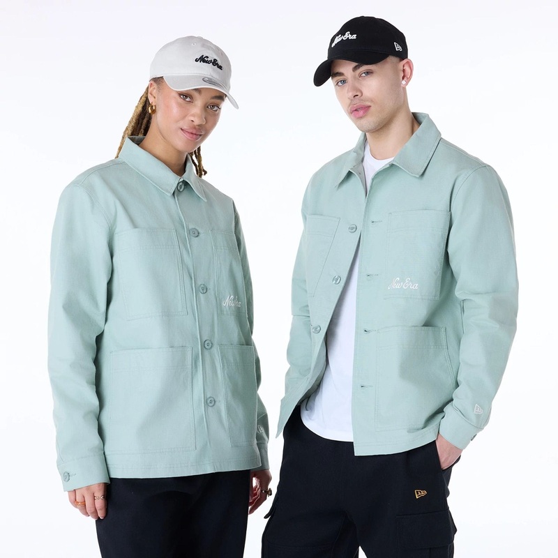 New Era Essential Pastel Green Shacket