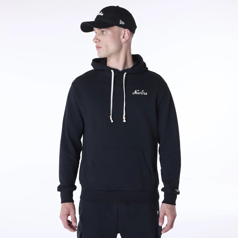 New Era Script Black Pullover Hoodie