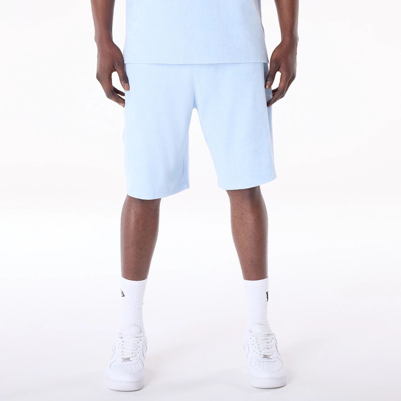 New Era Towelling Pastel Blue Shorts