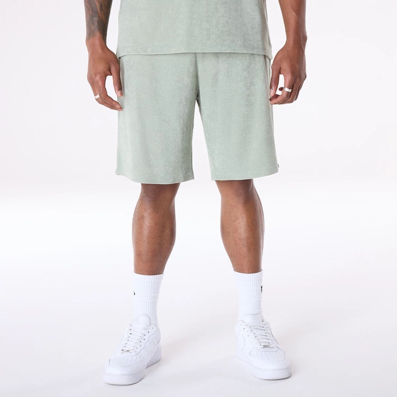 New Era Towelling Pastel Green Shorts