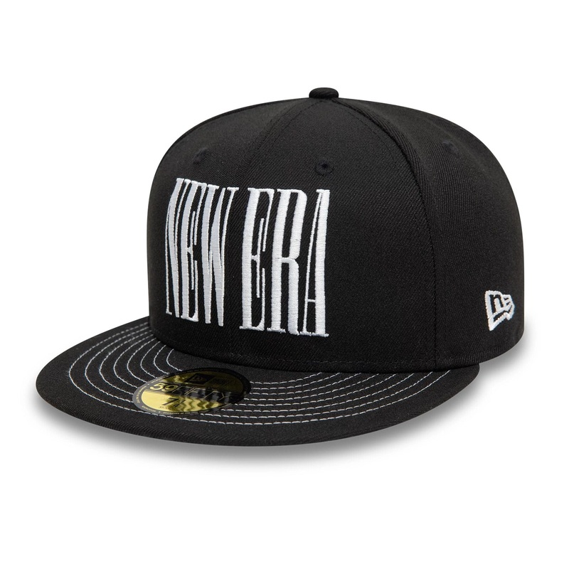 New Era Wordmark Black 59FIFTY Fitted Cap