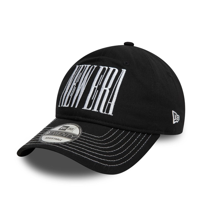 New Era Wordmark Black 9TWENTY Adjustable Cap