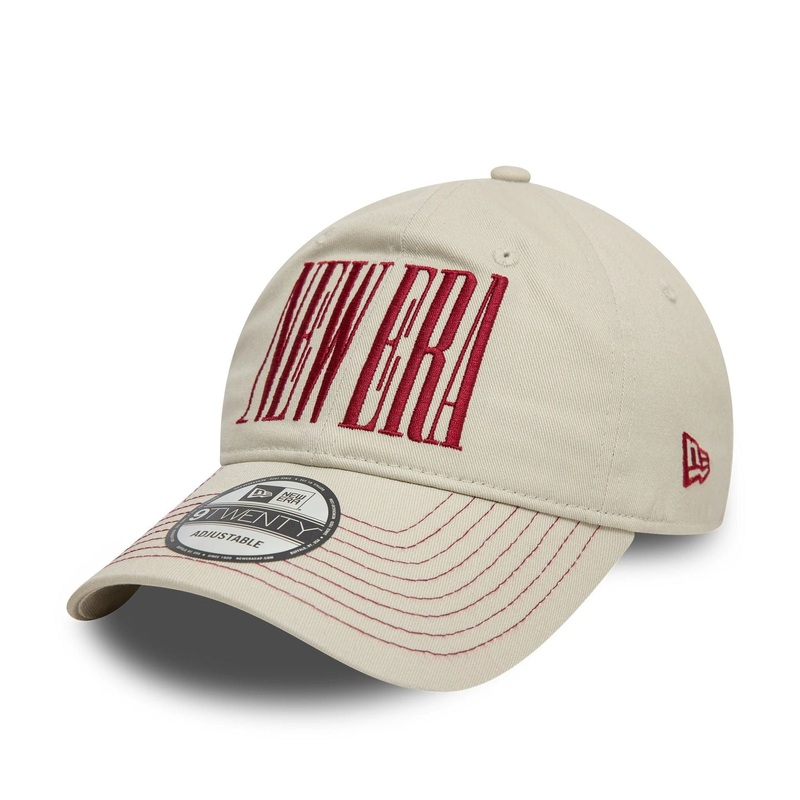New Era Wordmark Cream 9TWENTY Adjustable Cap
