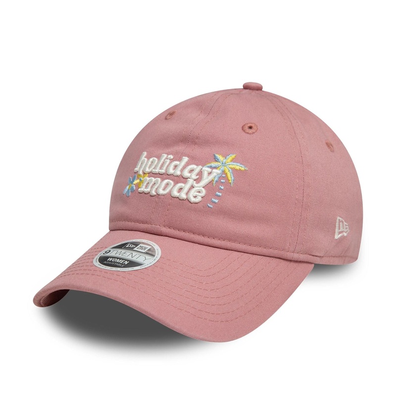 Womens New Era Phrase Dark Pink 9TWENTY Adjustable Cap