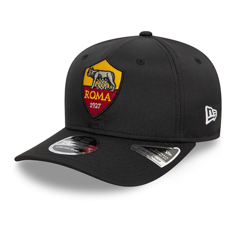 AS Roma Core Black 9SEVENTY Stretch Snap Adjustable Cap