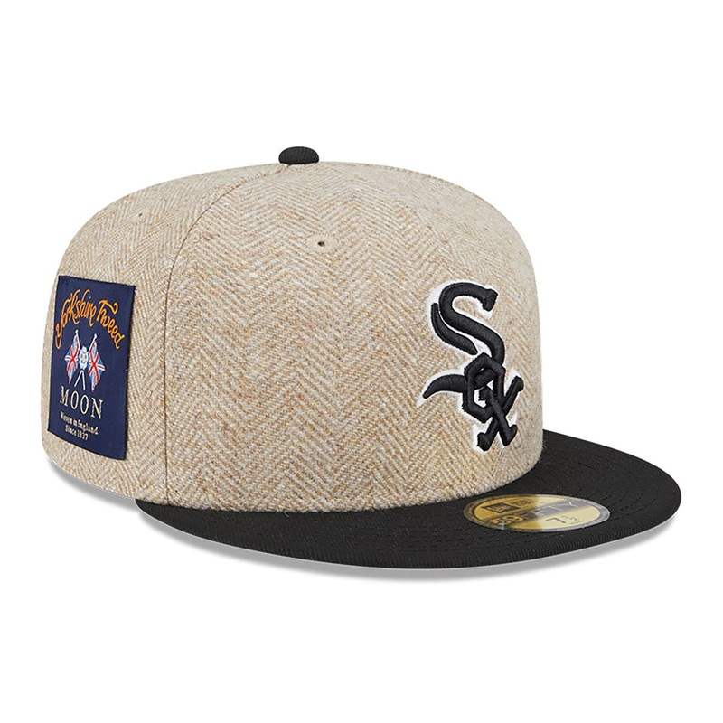 Chicago White Sox Herringbone Moon Cream 59FIFTY Fitted Cap