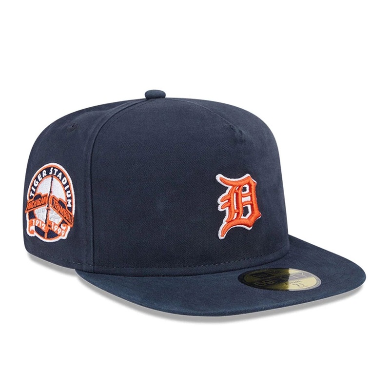 Detroit Tigers Championship Side Flag Navy 59FIFTY A-Frame Fitted Cap
