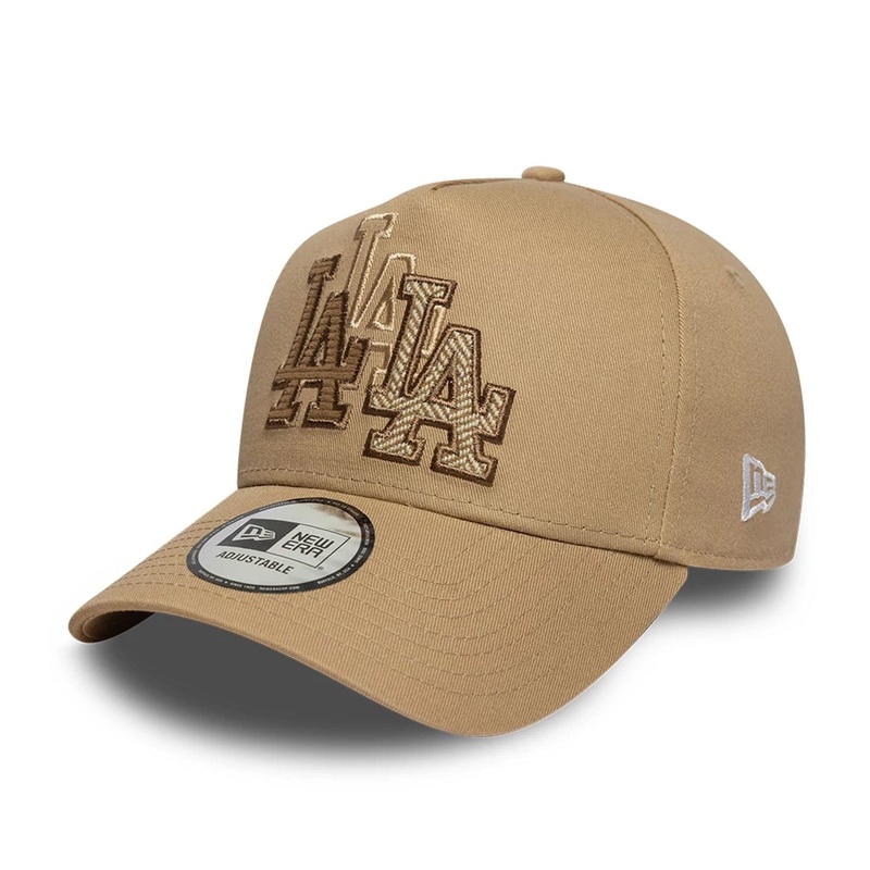 LA Dodgers Cord & Tweed Beige 9FORTY A-Frame Adjustable Cap