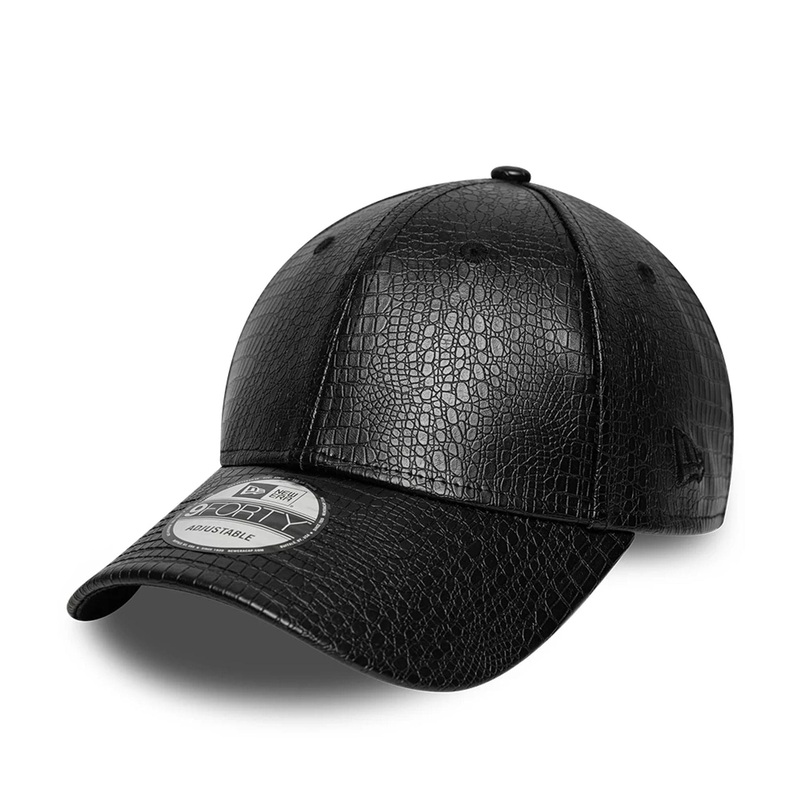 New Era Faux Snake Skin Black 9FORTY Adjustable Cap