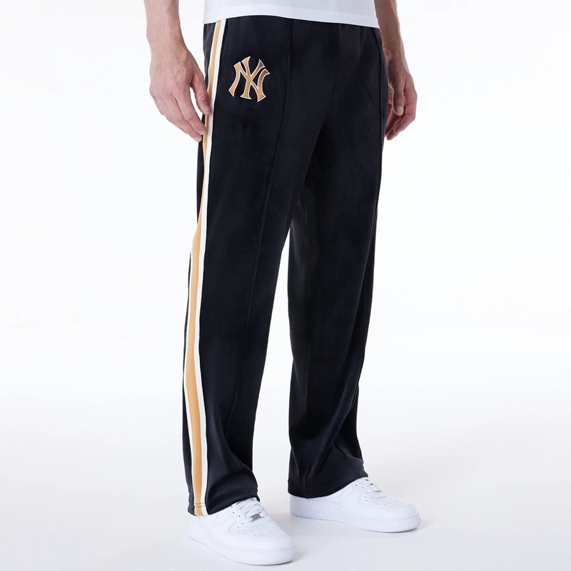New York Yankees MLB Velour Black Joggers