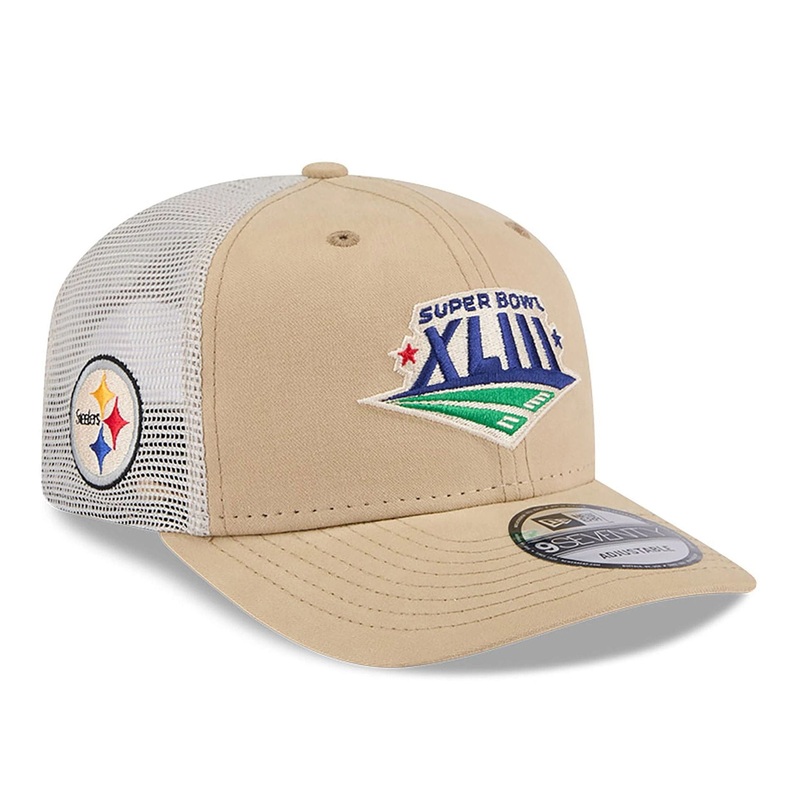 Pittsburgh Steelers NFL Champions Beige 9SEVENTY Stretch Snap Adjustable Cap