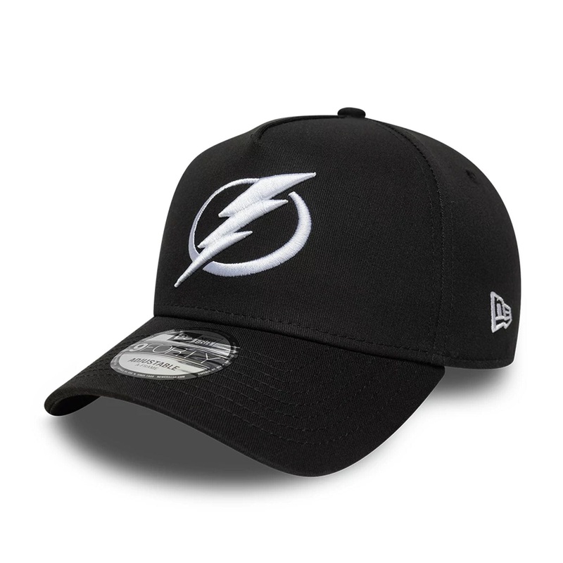 Tampa Bay Lightning NHL Black 9FORTY A-Frame Adjustable Cap