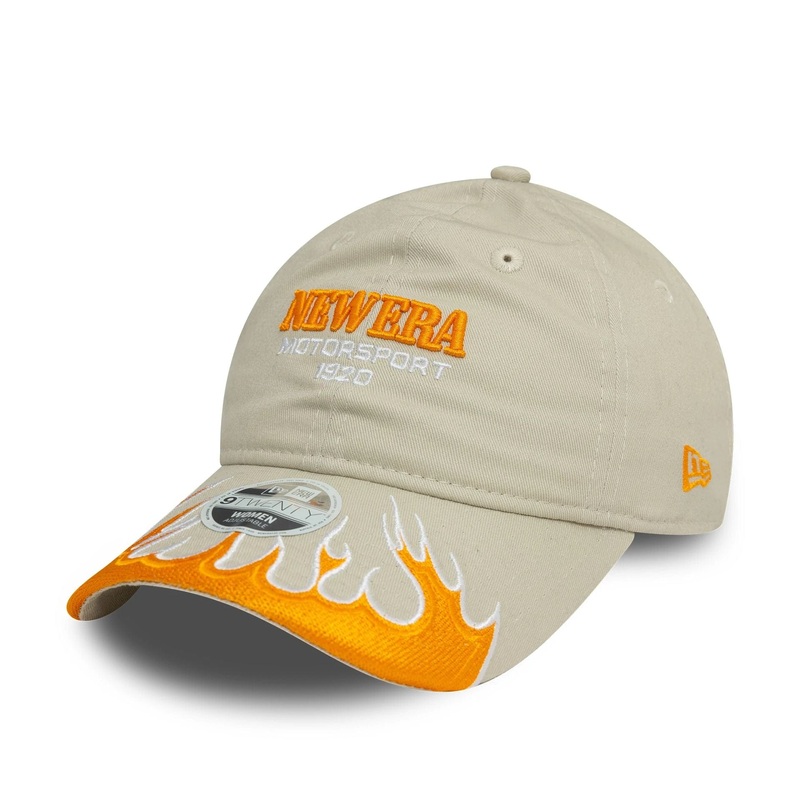 Womens New Era Flame Visor Cream 9TWENTY Adjustable Cap