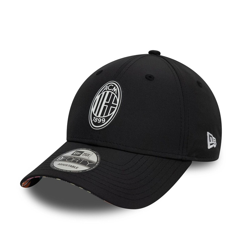 AC Milan Graffiti All Over Print Black 9FORTY Adjustable Cap