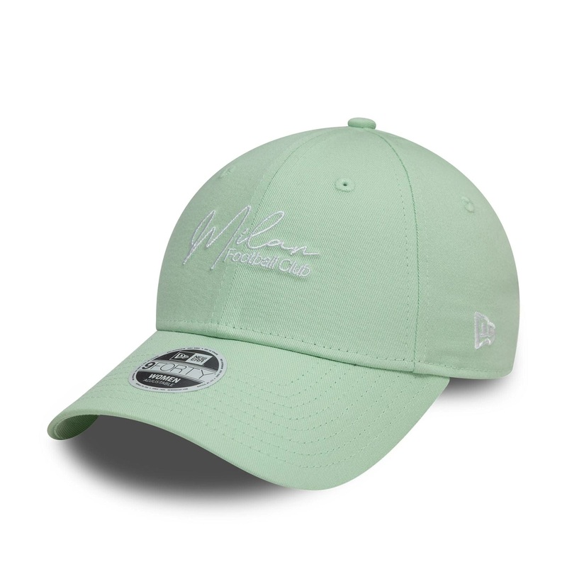 AC Milan Womens Script Pastel Green 9FORTY Adjustable Cap