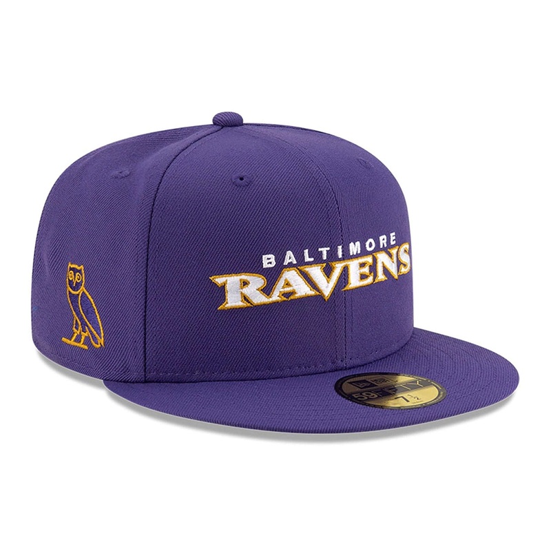 Baltimore Ravens OVO x NFL 2024 Purple 59FIFTY Fitted Cap