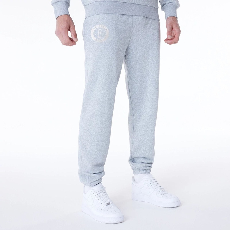 Brooklyn Nets NBA League Essential Grey Fleece Joggers