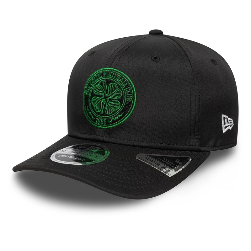 Celtic FC Core Black 9SEVENTY Stretch Snap Adjustable Cap