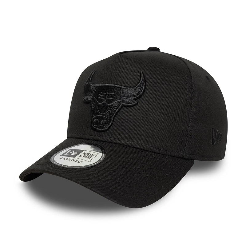 Chicago Bulls NBA Essential Black 9FORTY E-Frame Adjustable Cap
