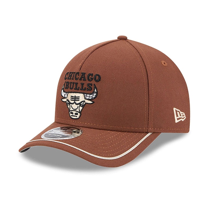 Chicago Bulls New Era Motorsport Dark Brown 9FORTY M-Crown A-Frame Adjustable Cap