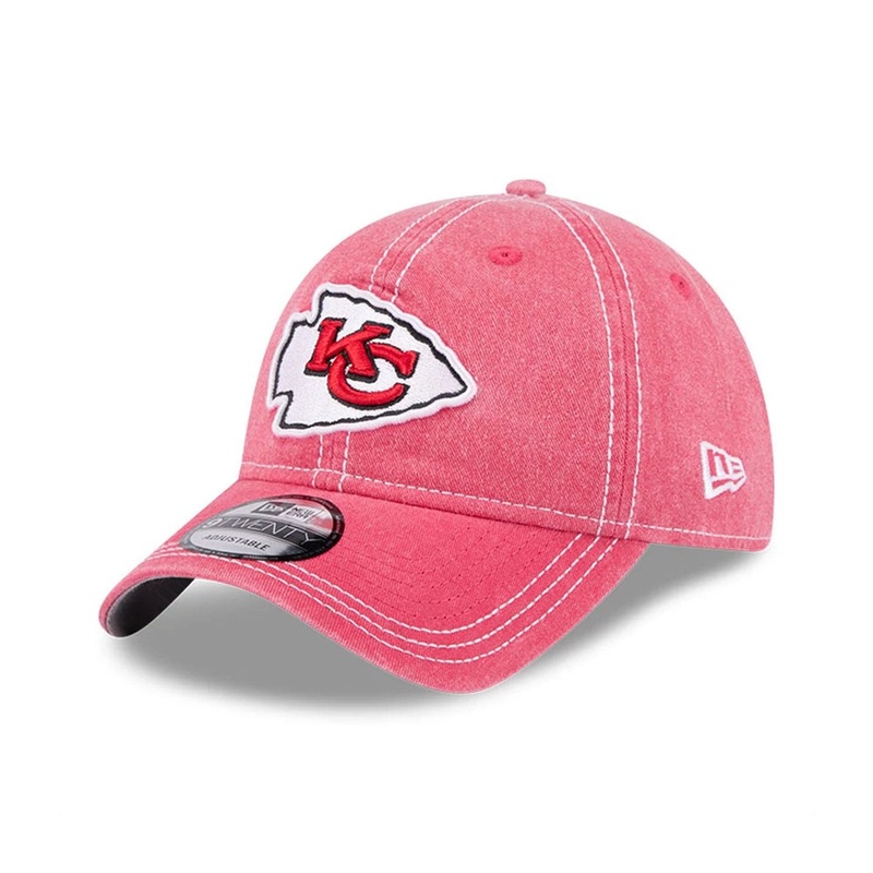 Kansas City Chiefs Washed Contrast Red 9TWENTY Adjustable Cap