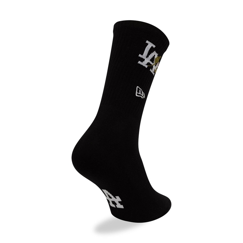 LA Dodgers MLB Icon Black Crew Socks