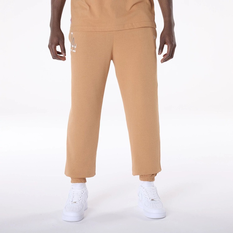 LA Dodgers MLB League Essential Dark Beige Fleece Joggers