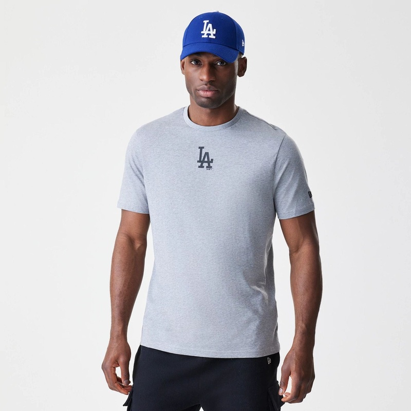LA Dodgers MLB Logo Grey T-Shirt