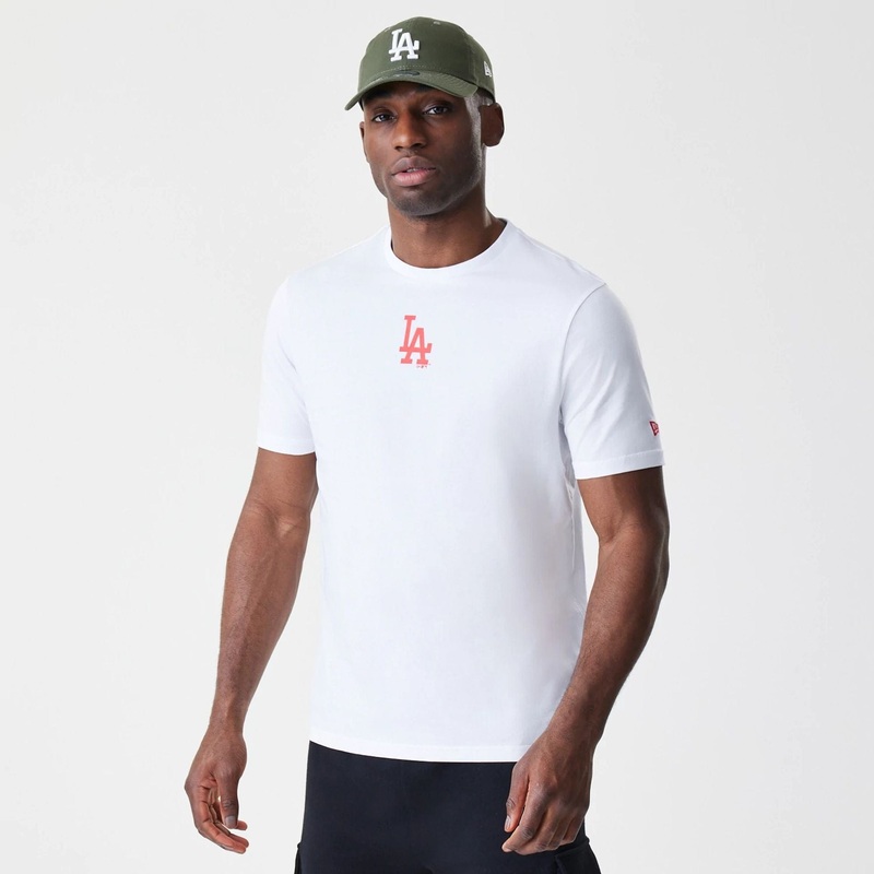 LA Dodgers MLB Logo White T-Shirt