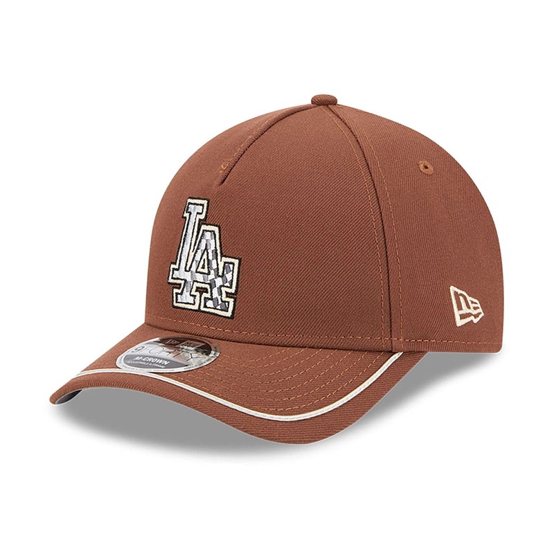 LA Dodgers New Era Motorsport Dark Brown 9FORTY M-Crown A-Frame Adjustable Cap