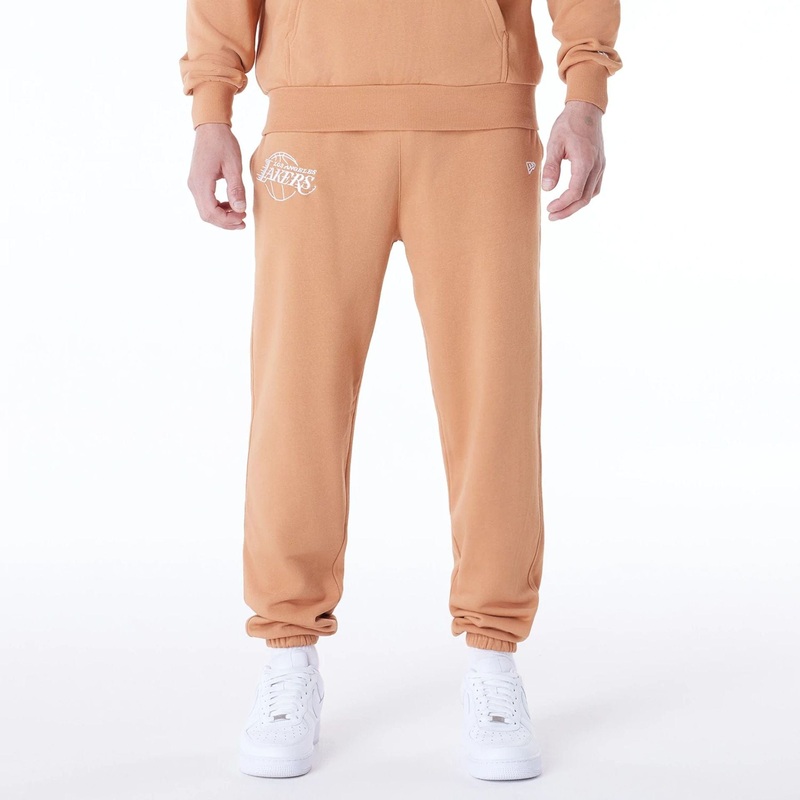 LA Lakers NBA League Essential Dark Beige Fleece Joggers