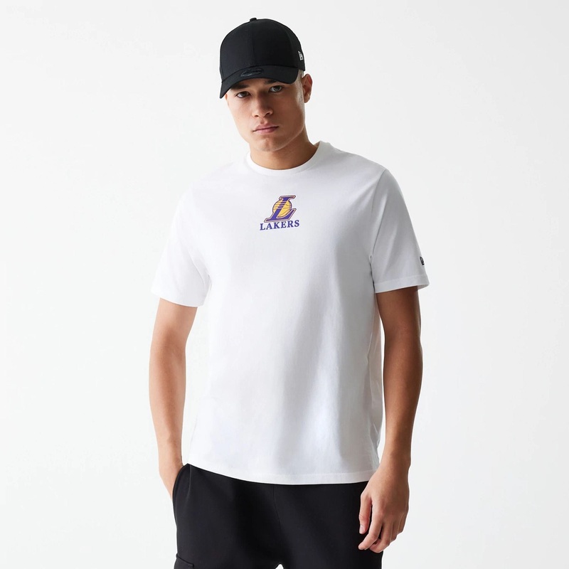 LA Lakers NBA Logo White T-Shirt