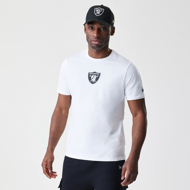 Las Vegas Raiders NFL Logo White T-Shirt