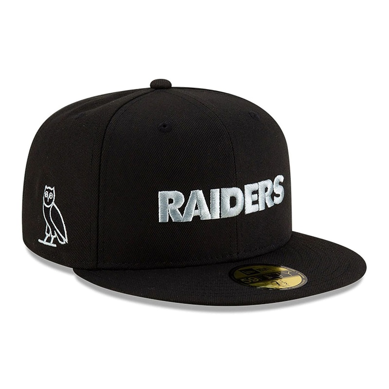 Las Vegas Raiders OVO x NFL 2024 Black 59FIFTY Fitted Cap