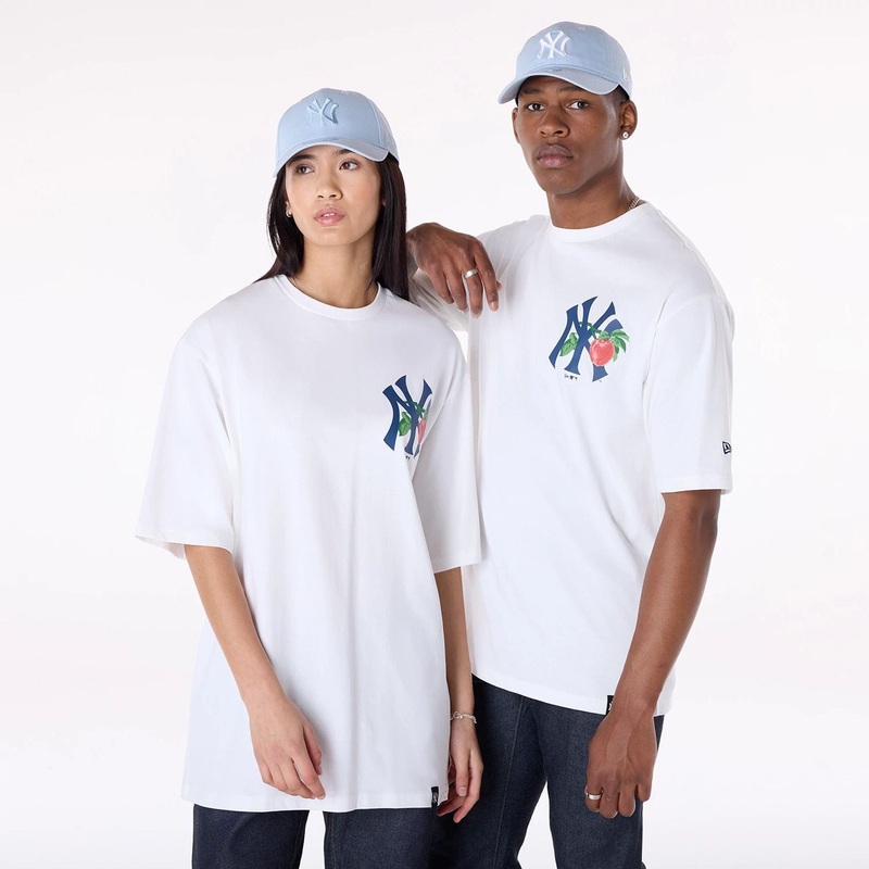 New York Yankees MLB Fruit Open White T-Shirt