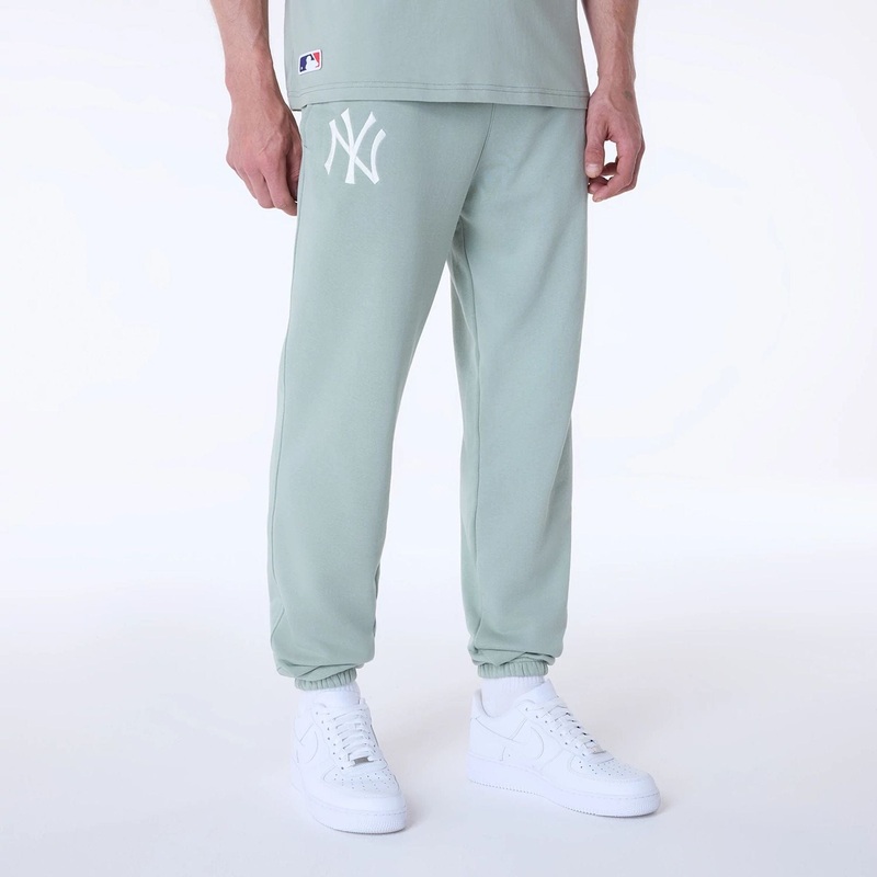 New York Yankees MLB League Essential Pastel Green Fleece Joggers