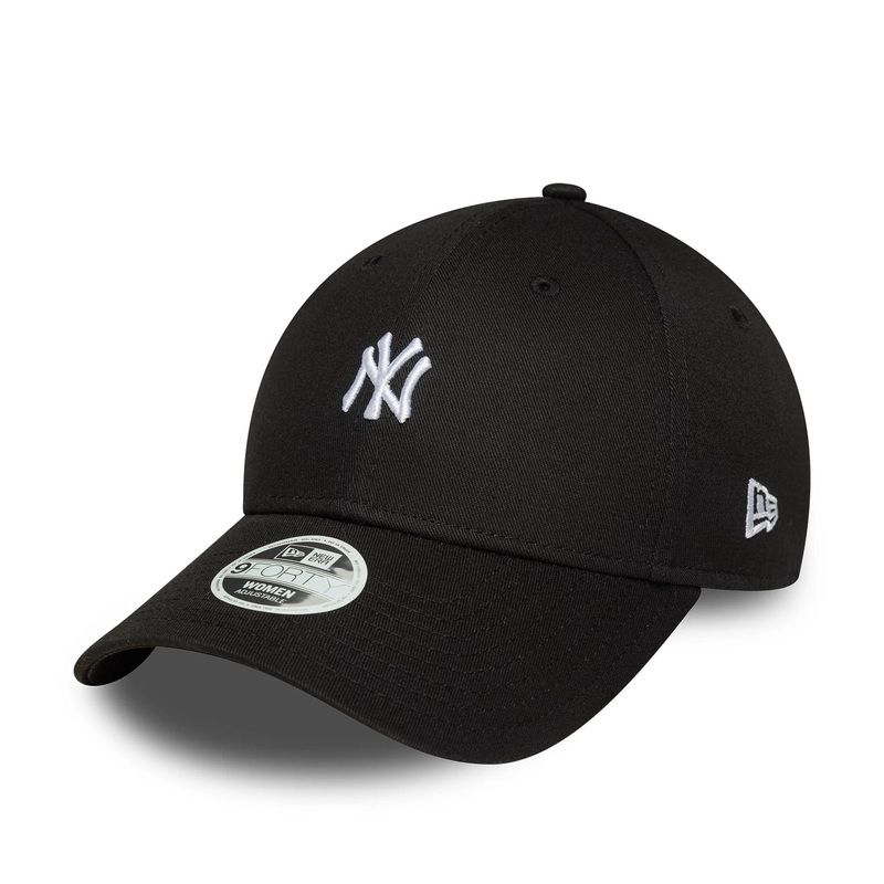 New York Yankees Womens MLB Mini Logo Black 9FORTY Adjustable Cap
