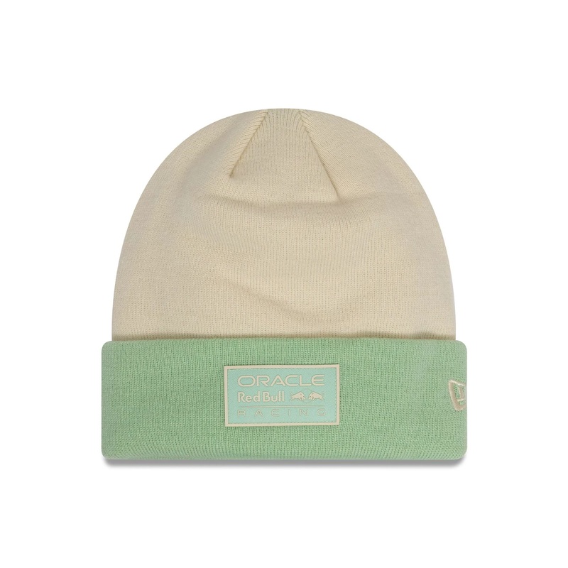 Red Bull Racing Contrast Cream Cuff Knit Beanie Hat