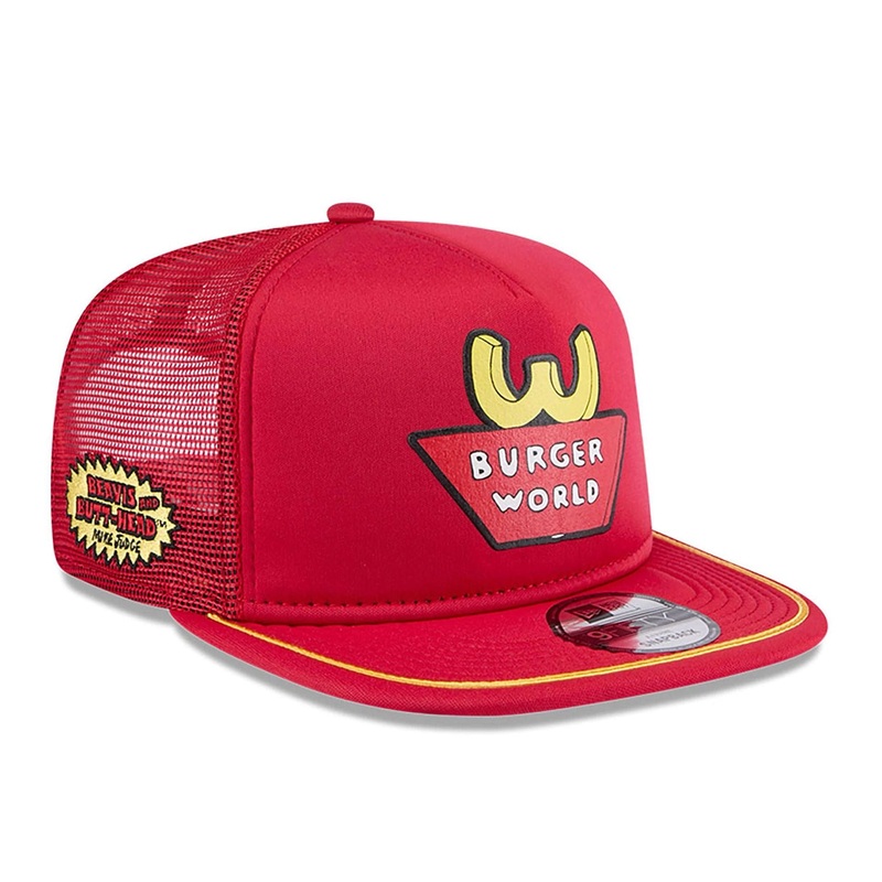 Beavis And Butt-Head Red 9FIFTY A-Frame Trucker Adjustable Cap