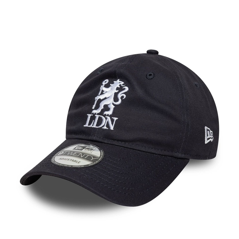 Chelsea FC Lion Crest London Navy 9TWENTY Adjustable Cap