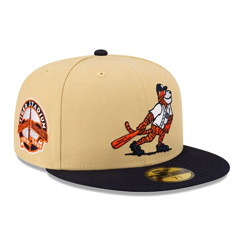 Detroit Tigers MLB Mascots Vegas Gold 59FIFTY Fitted Cap