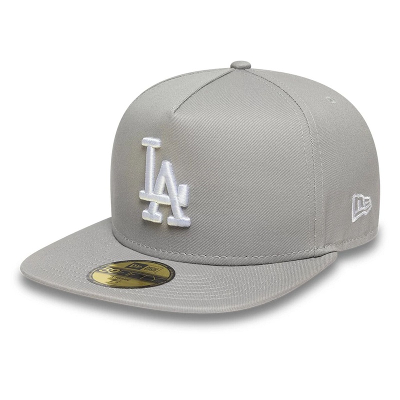 LA Dodgers MLB Grey 59FIFTY A-Frame Fitted Cap