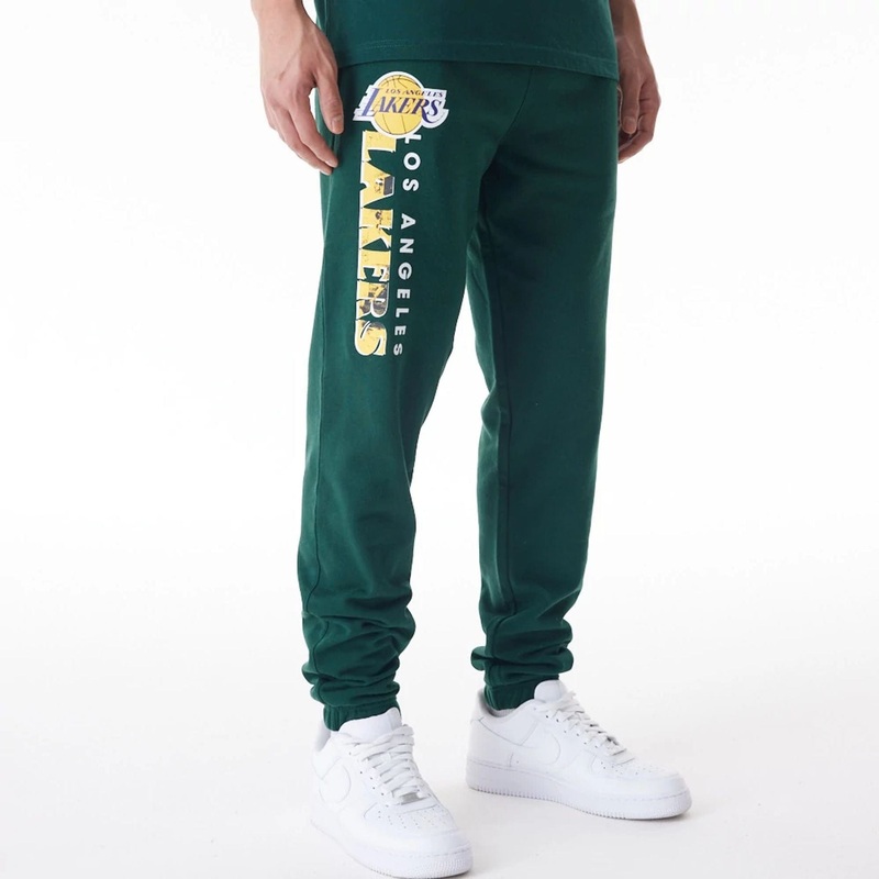 LA Lakers NBA Graphic Dark Green Joggers