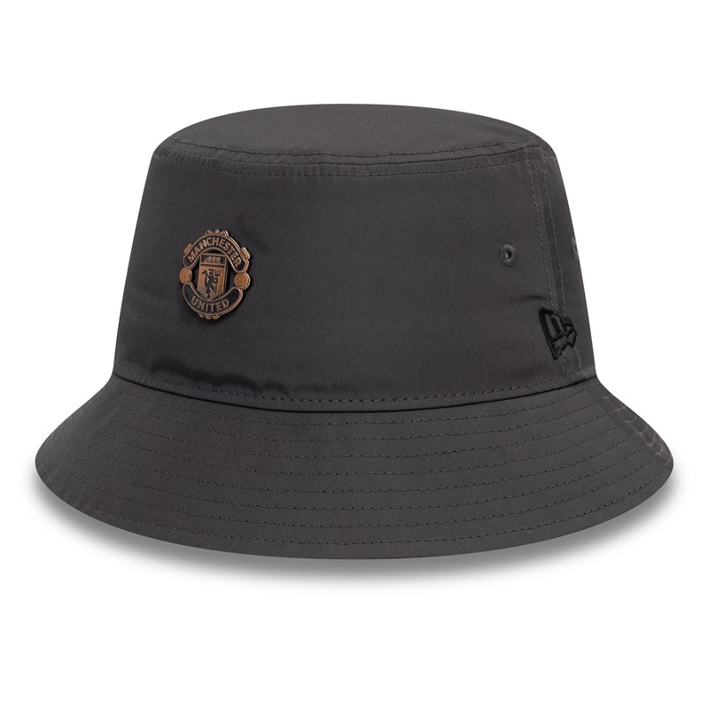 Manchester United FC Bronze Dark Grey Bucket Adjustable Cap