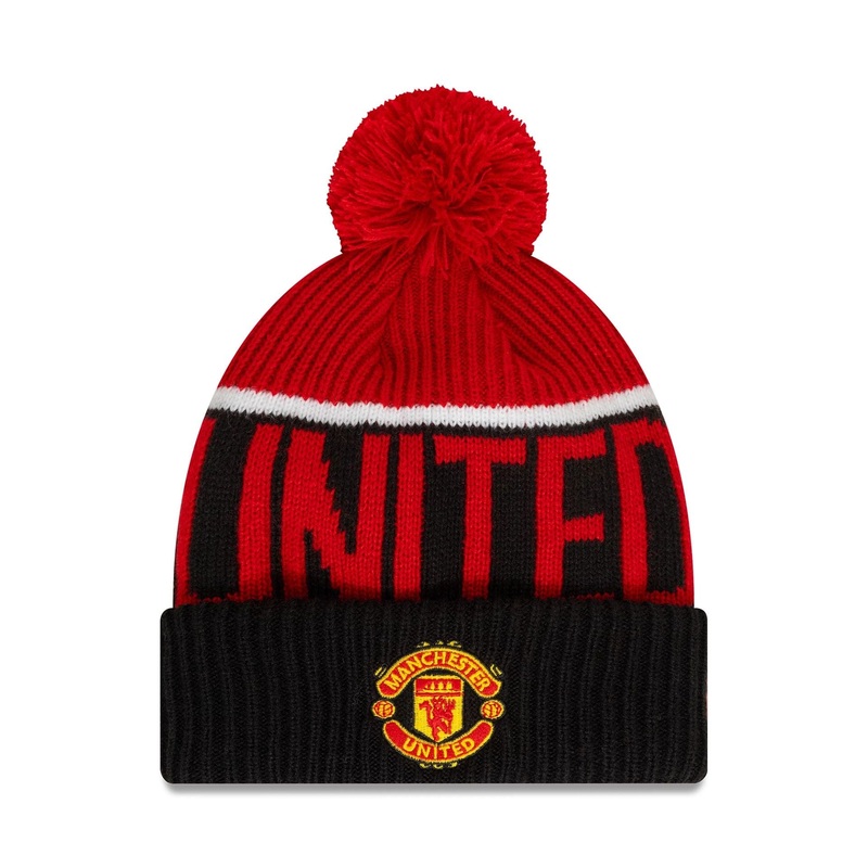 Manchester United FC Youth Red Cuff Knit Beanie Cap