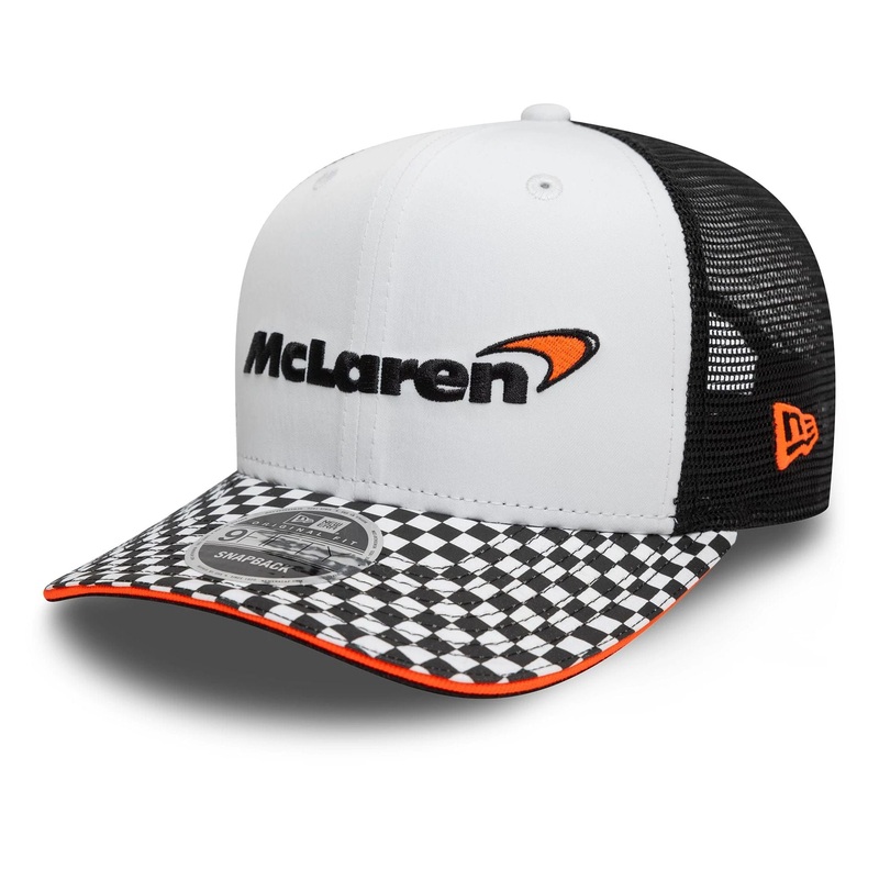 McLaren Racing Checkered Visor White 9FIFTY Original Fit Snapback Adjustable Cap